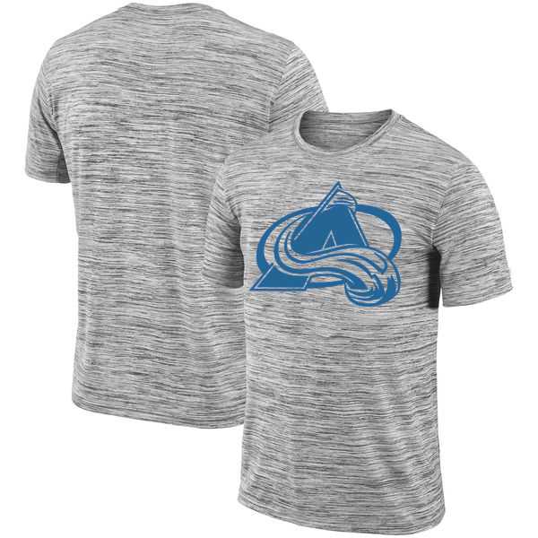 Colorado Avalanche 2018 Heathered Black Sideline Legend Velocity Travel Performance T-Shirt,We sell and wholesale Colorado Avalanche 2018 Heathered Black Sideline Legend Velocity Travel Performance T-Shirt on line form chian!